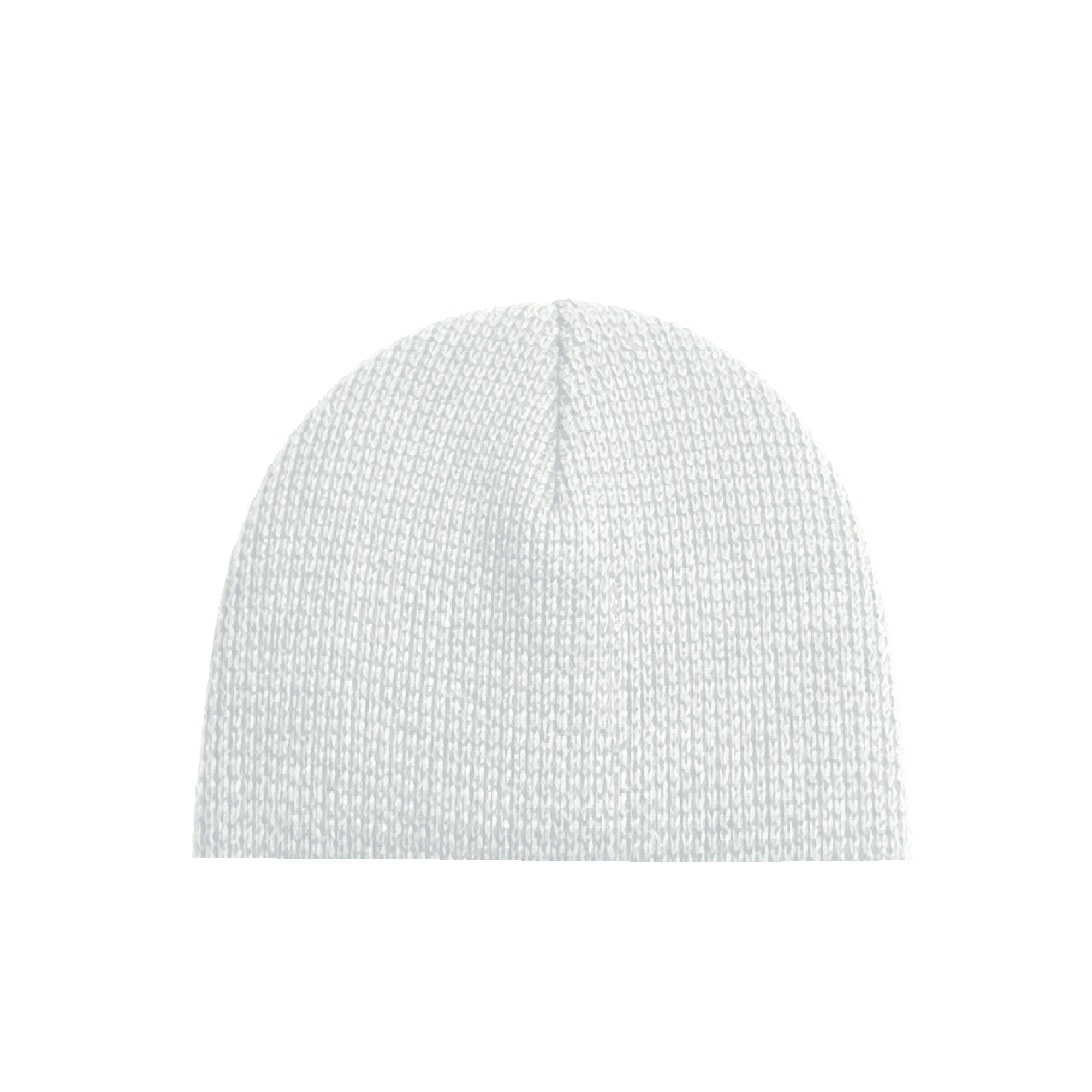 WAFFLE KNIT SCRIPT SKULLY WHITE