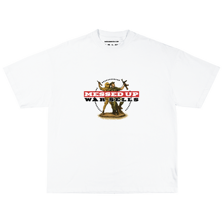 "WAR SELLS" GRAPHIC SHIRT