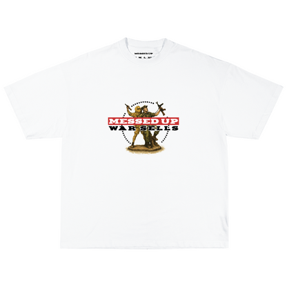 "WAR SELLS" GRAPHIC SHIRT